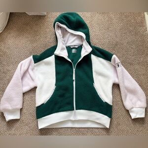 Free People Movement Color Block Sherpa Zip-Up